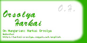 orsolya harkai business card